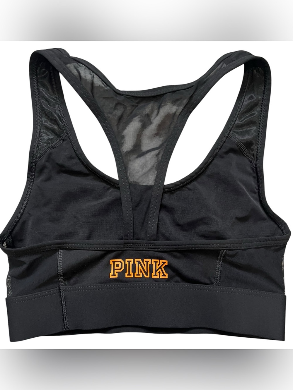PINK Victoria's Secret Black Sports Bra with Tennessee 'VOLS' Graphic NWOT XS - Picture 2 of 4